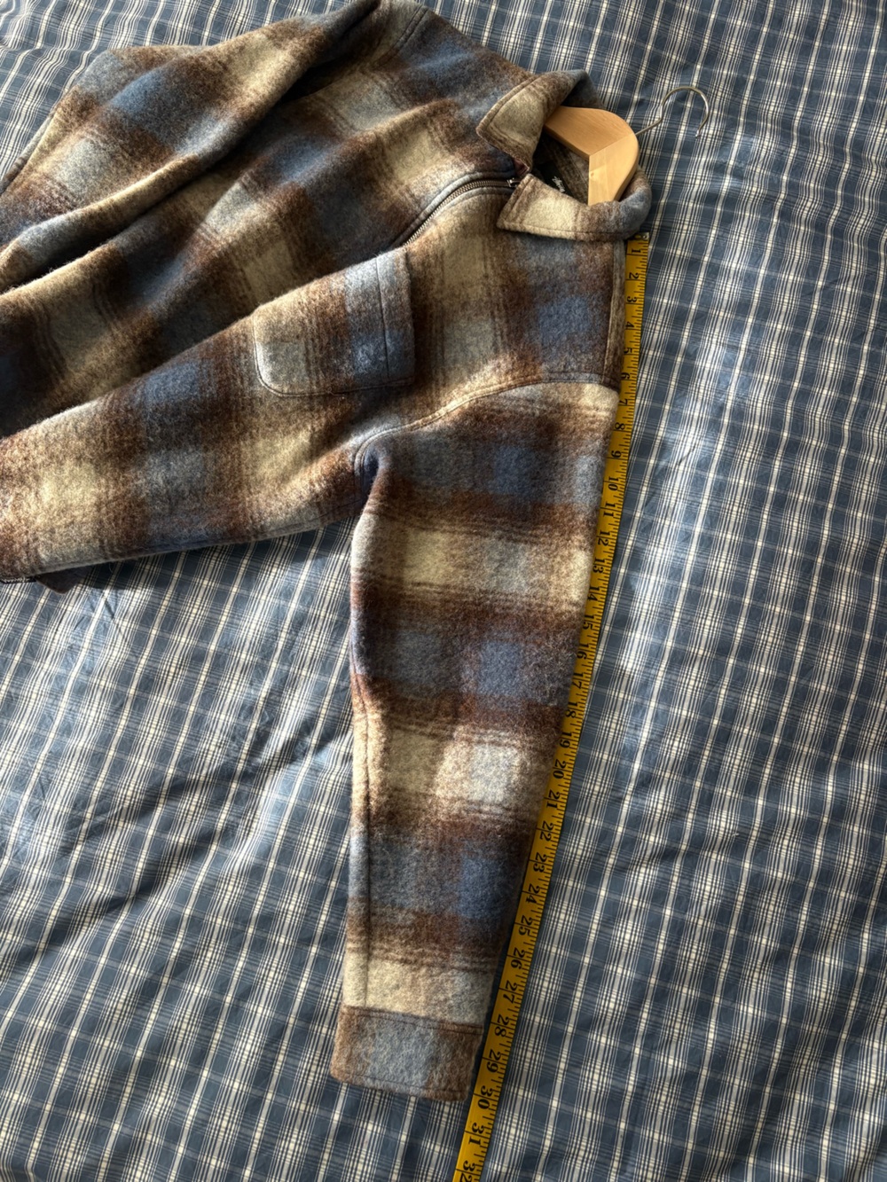 Stüssy Brushed Wool Plaid Zip Shirt - Picture 10 of 10
